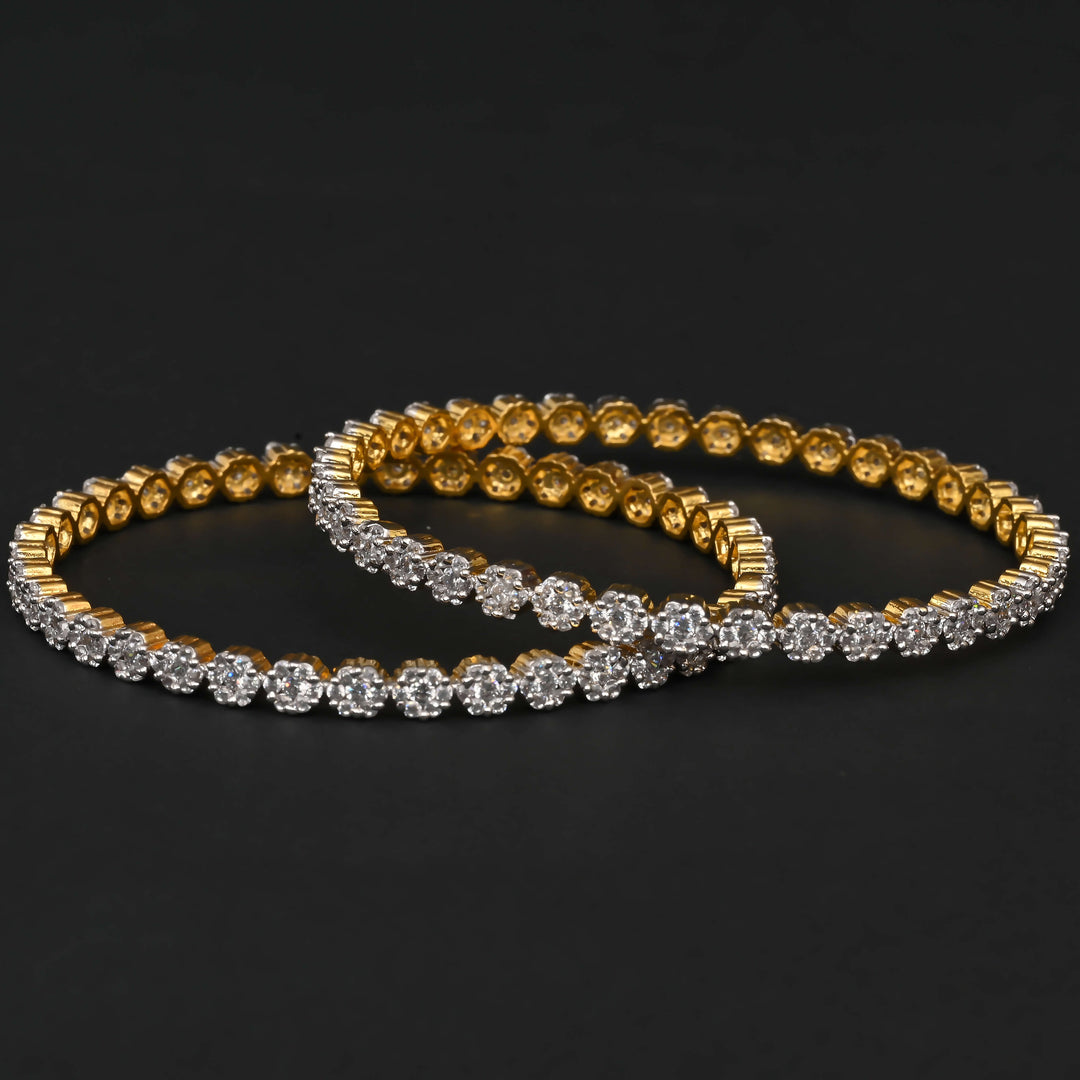 CZ Diamond Finish Bangles