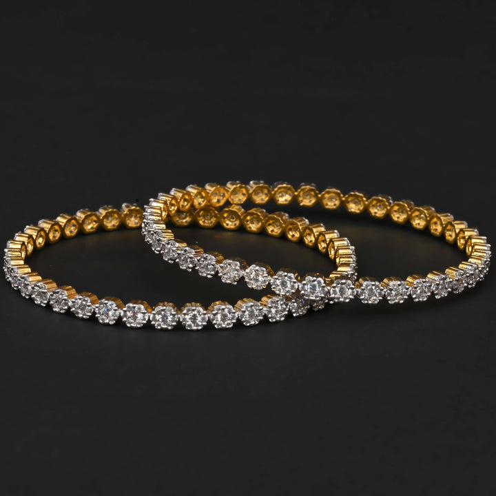 CZ Diamond Finish Bangles
