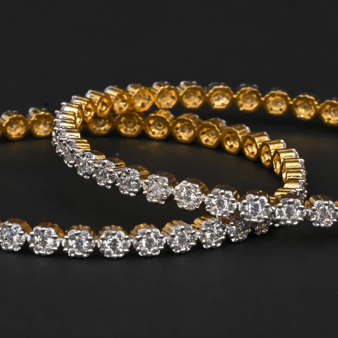 CZ Diamond Finish Bangles