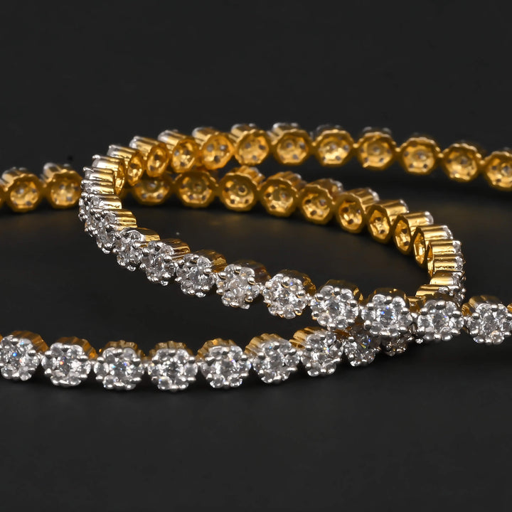 CZ Diamond Finish Bangles