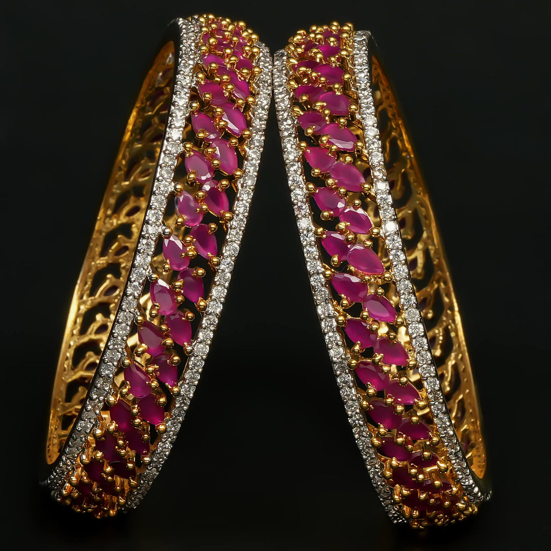 CZ Ruby Bangles