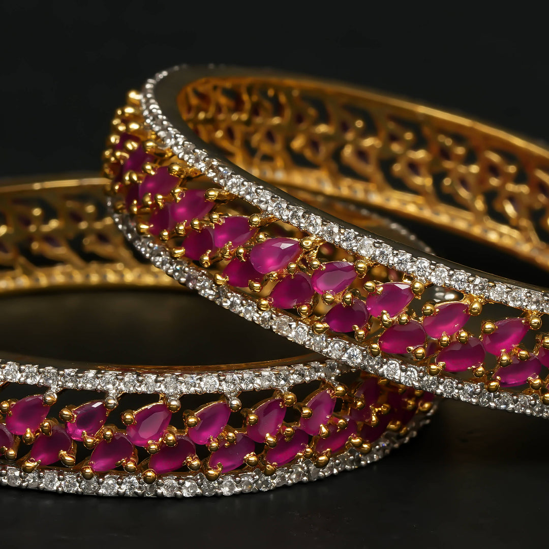 CZ Ruby Bangles