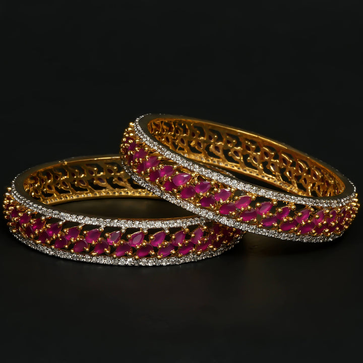 CZ Ruby Bangles
