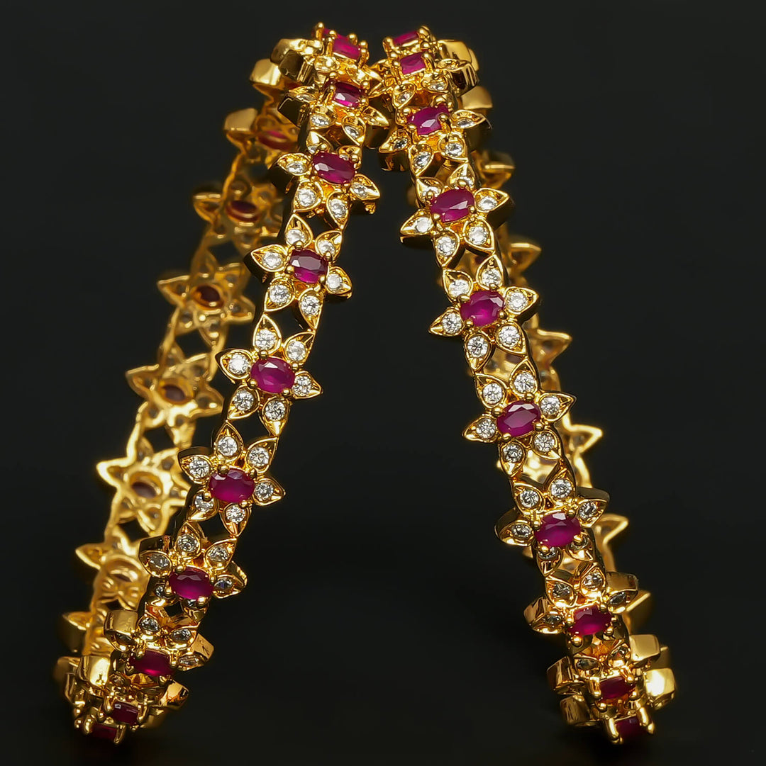 CZ Ruby Bangles
