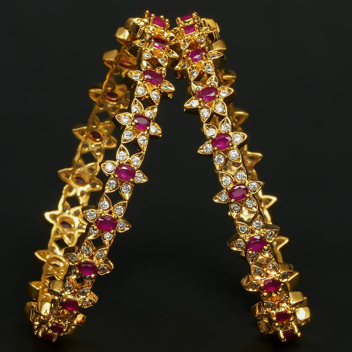 CZ Ruby Bangles
