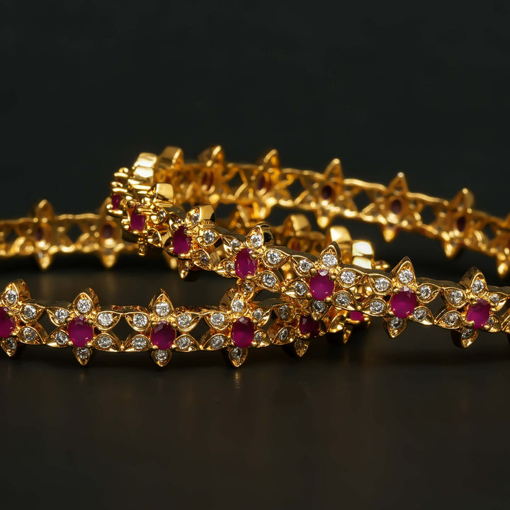 CZ Ruby Bangles