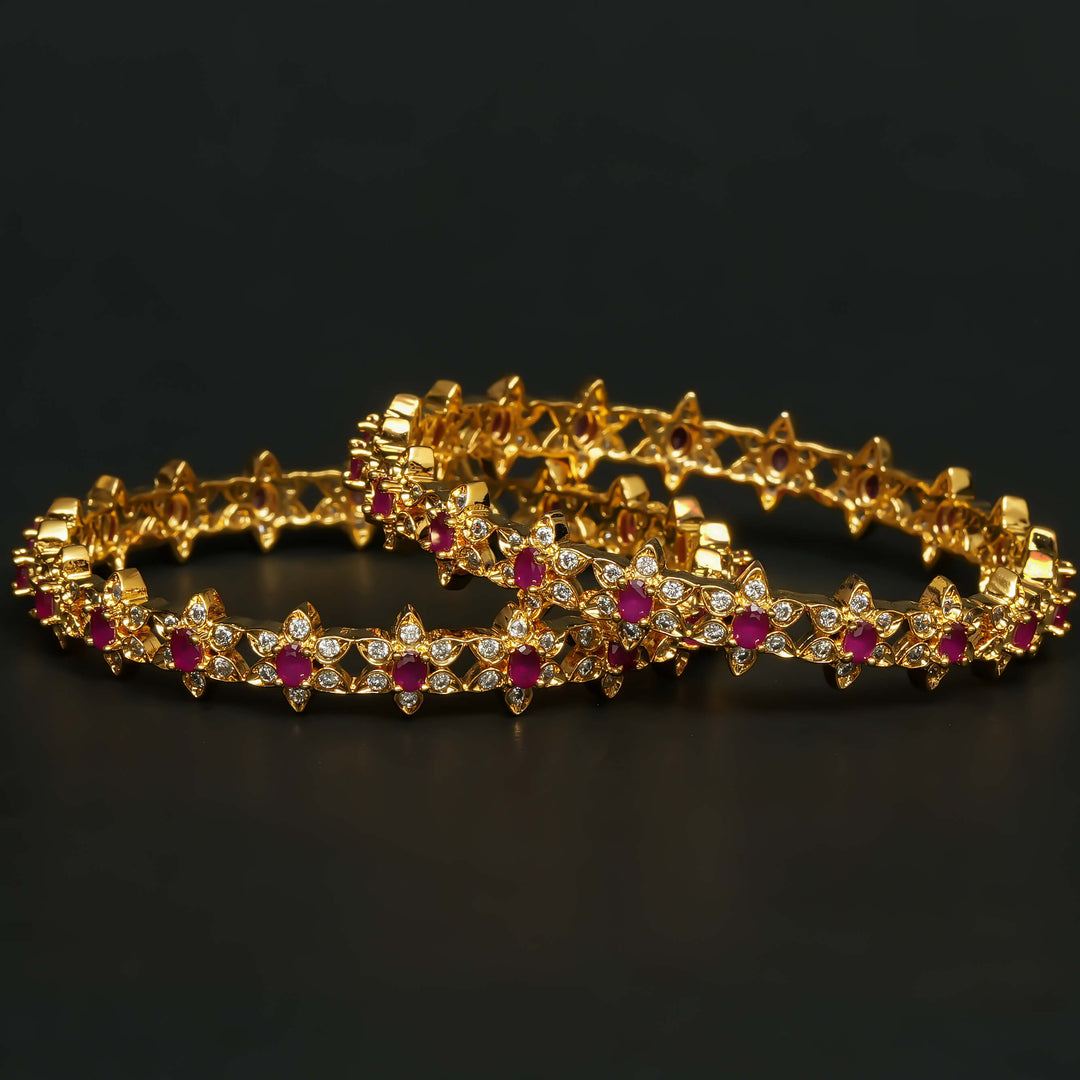 CZ Ruby Bangles