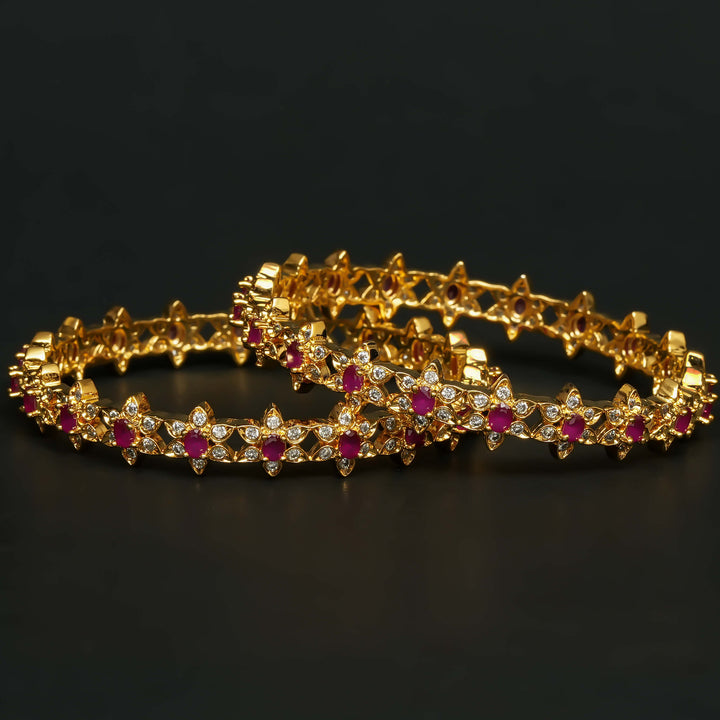 CZ Ruby Bangles