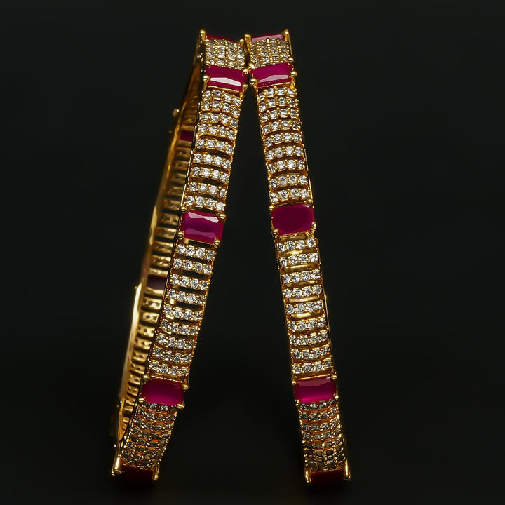CZ Ruby Bangles