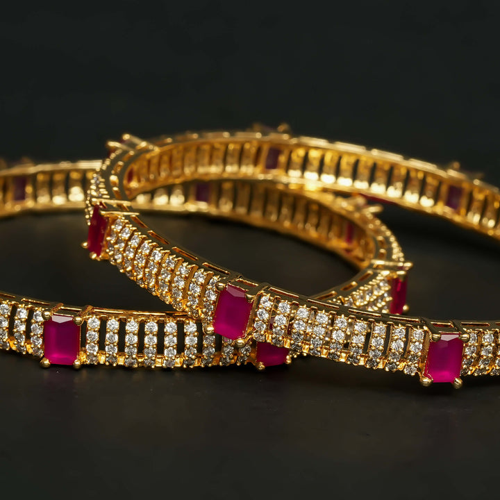 CZ Ruby Bangles