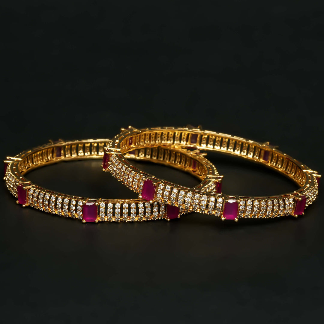 CZ Ruby Bangles