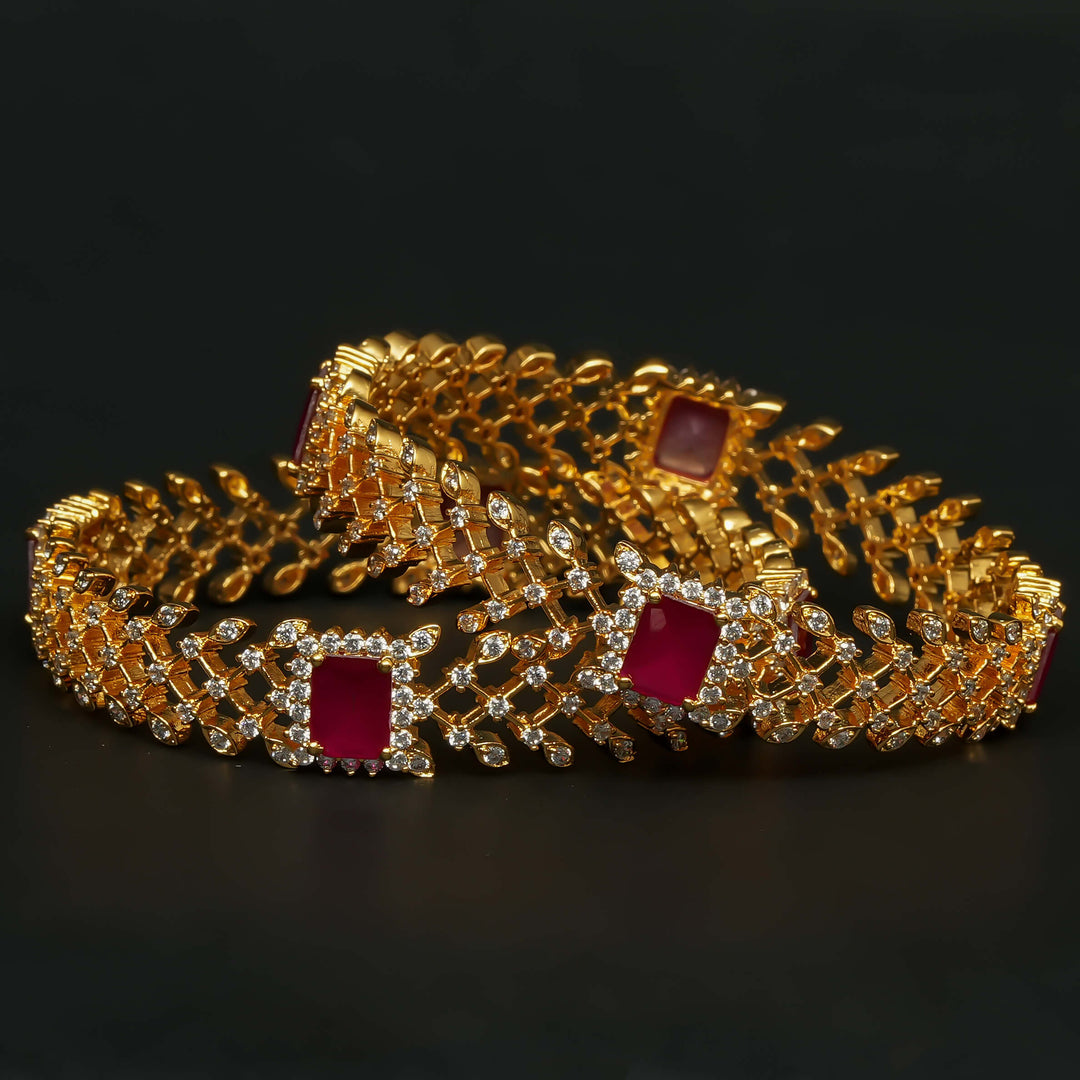 CZ Ruby Bangles