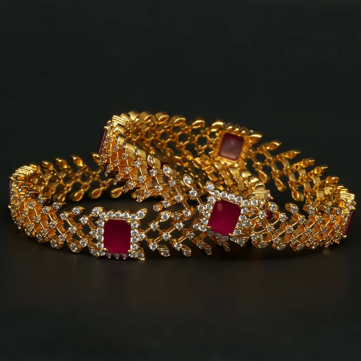 CZ Ruby Bangles