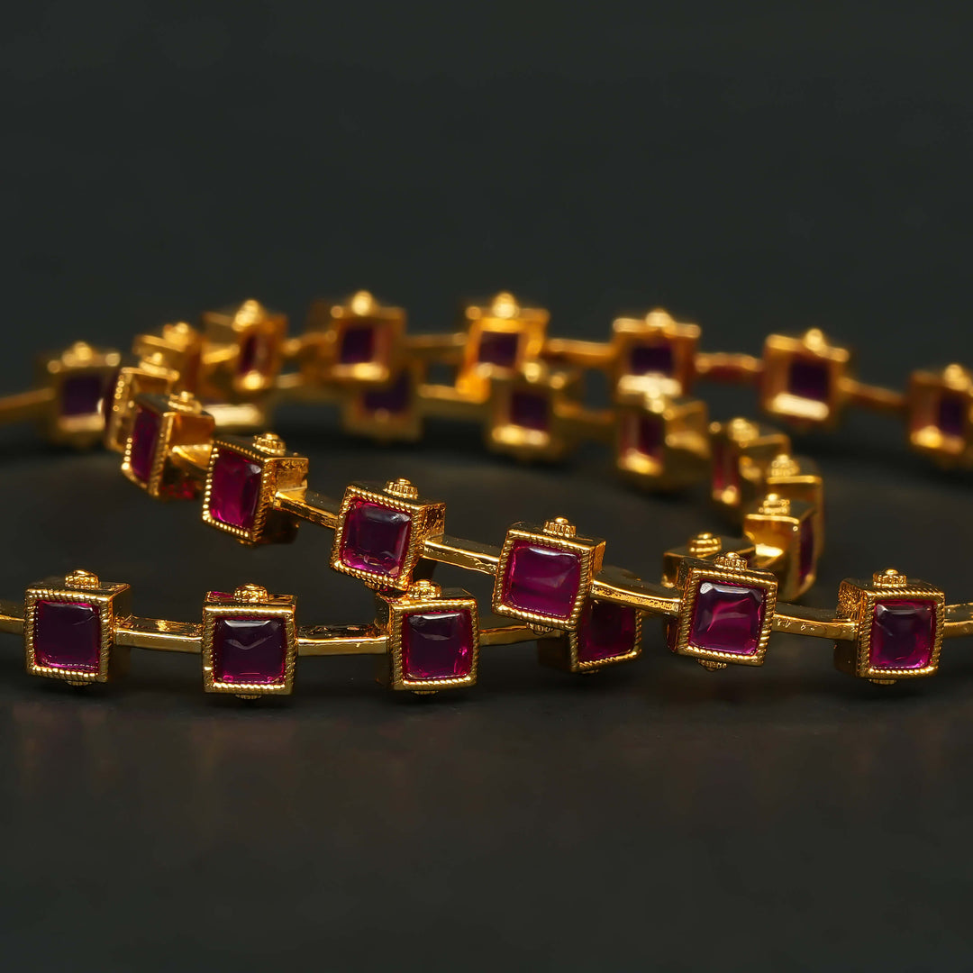 CZ Ruby Bangles