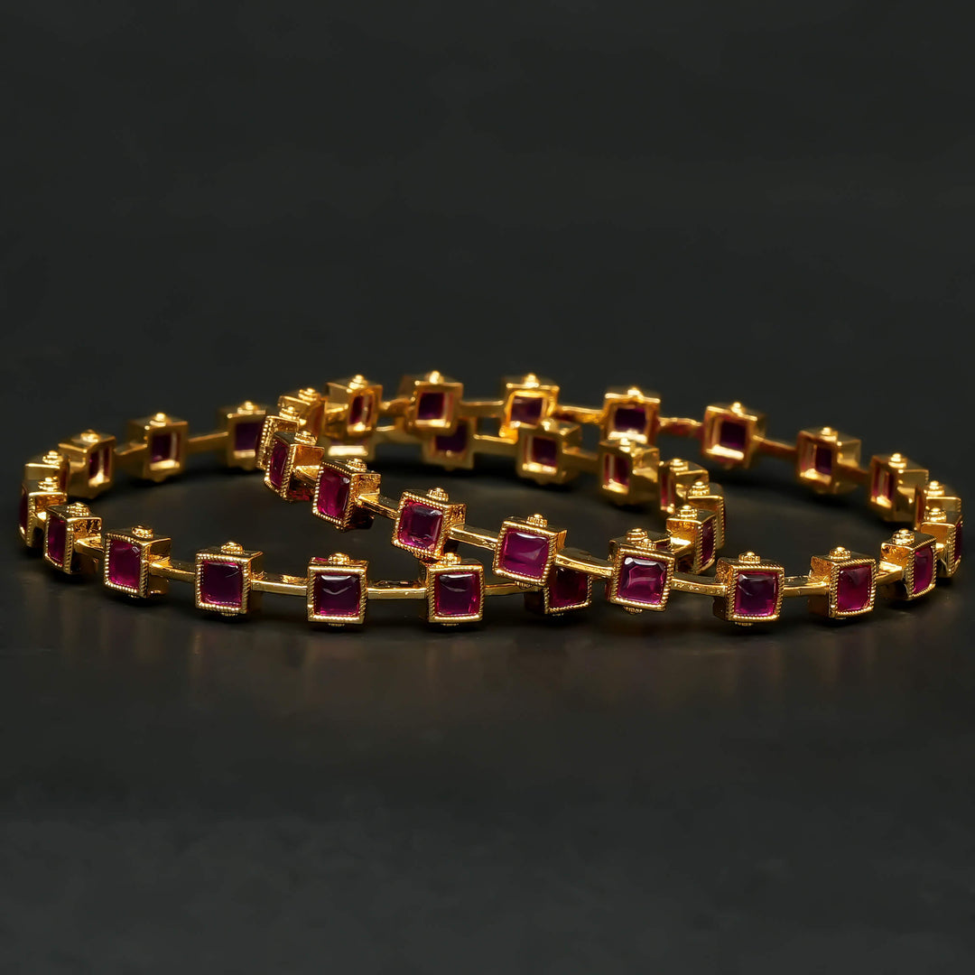 CZ Ruby Bangles
