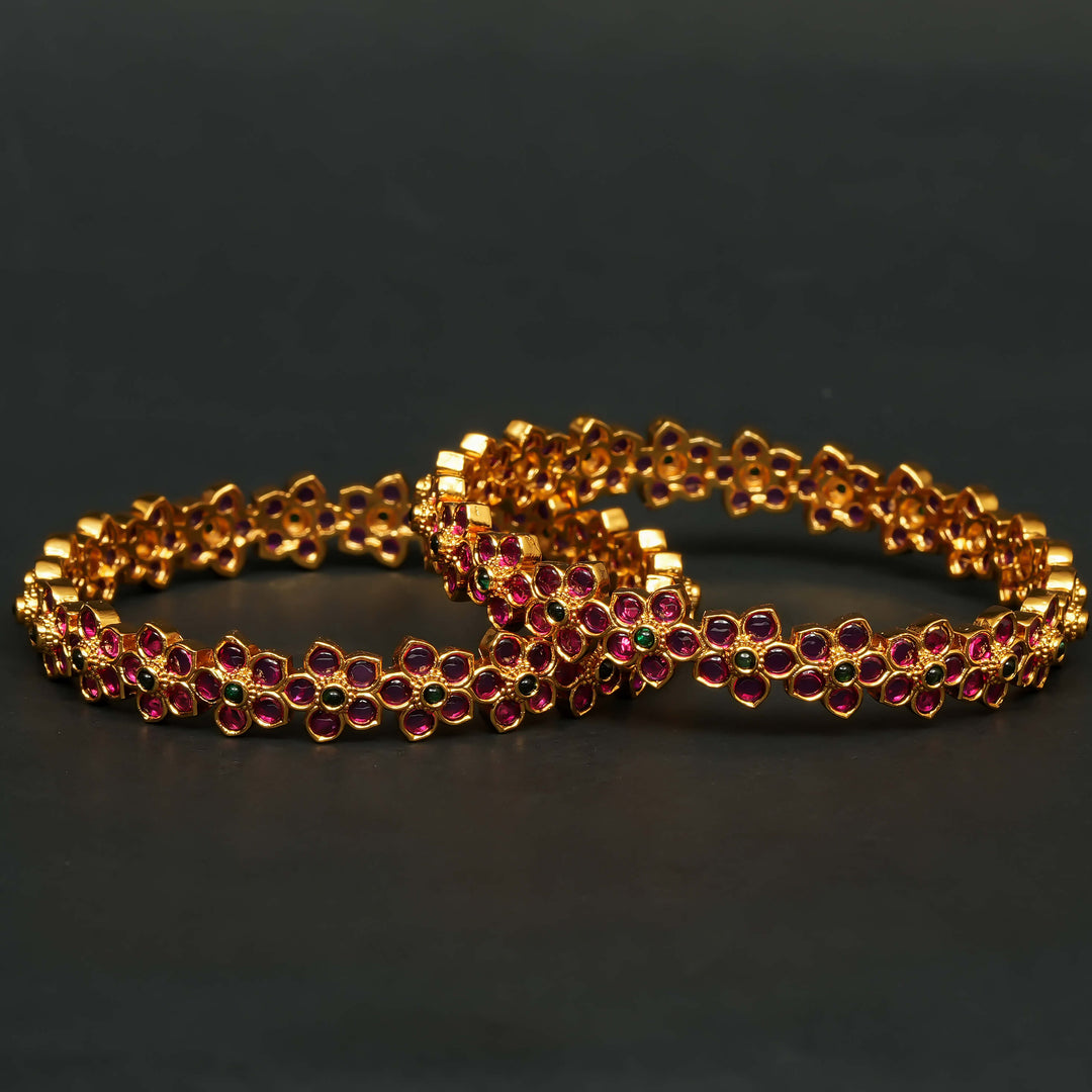 Gold Finish Bangles