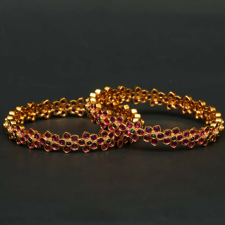 Gold Finish Bangles
