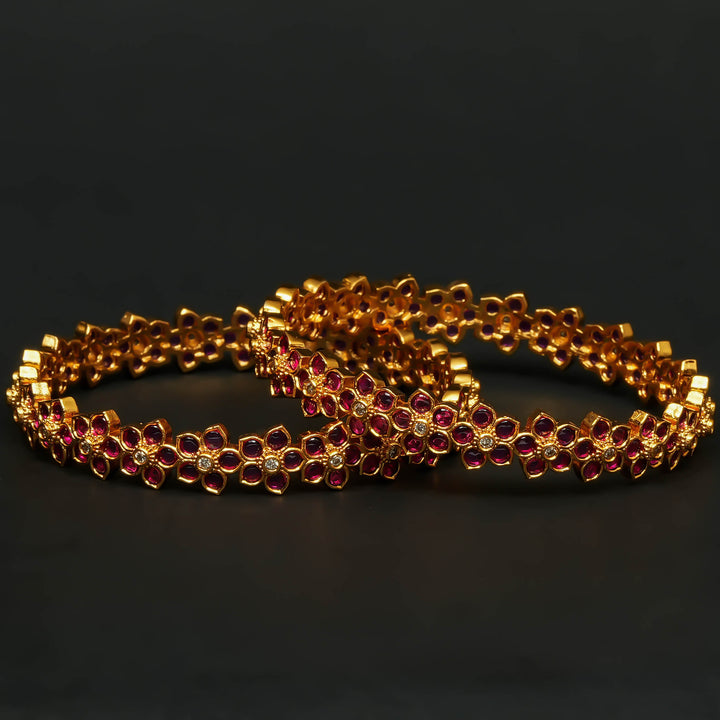 CZ Ruby Bangles