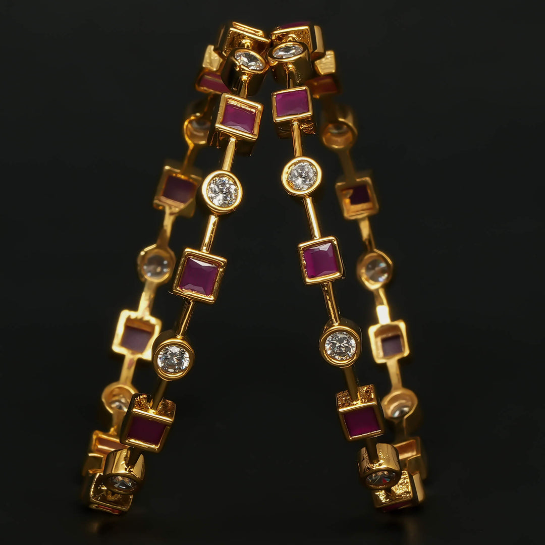 CZ Ruby Bangles