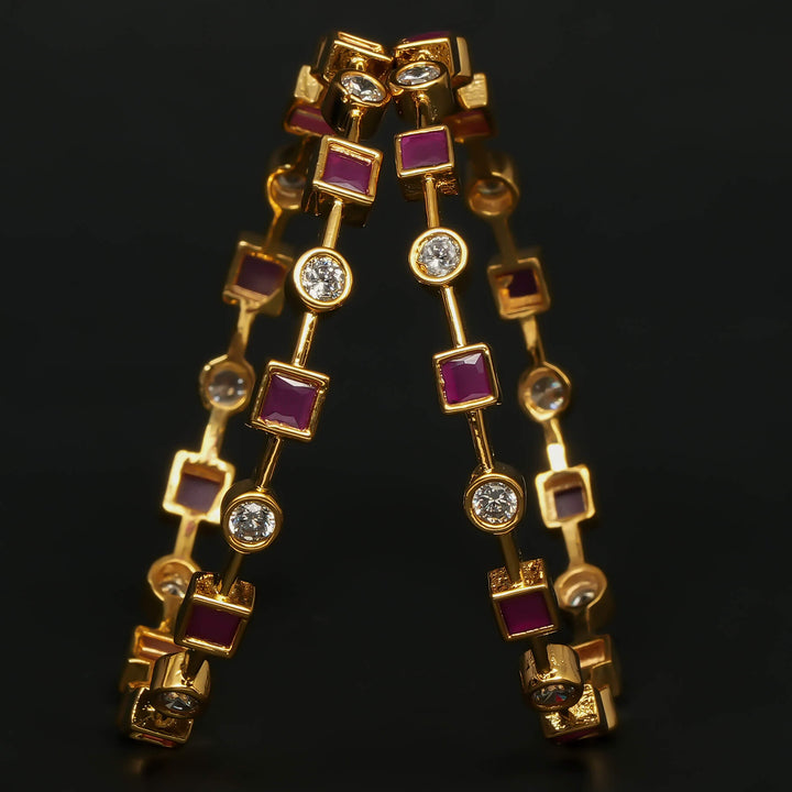 CZ Ruby Bangles