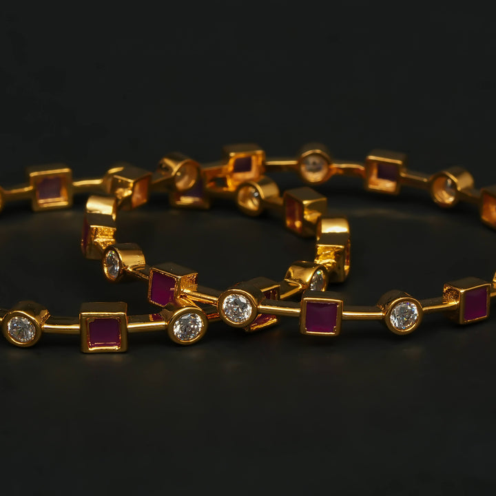 CZ Ruby Bangles