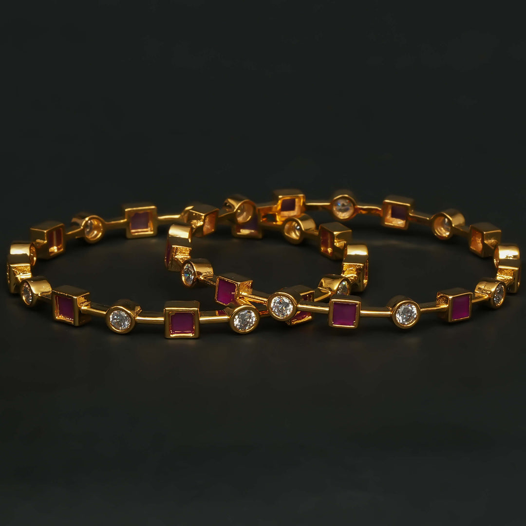 CZ Ruby Bangles