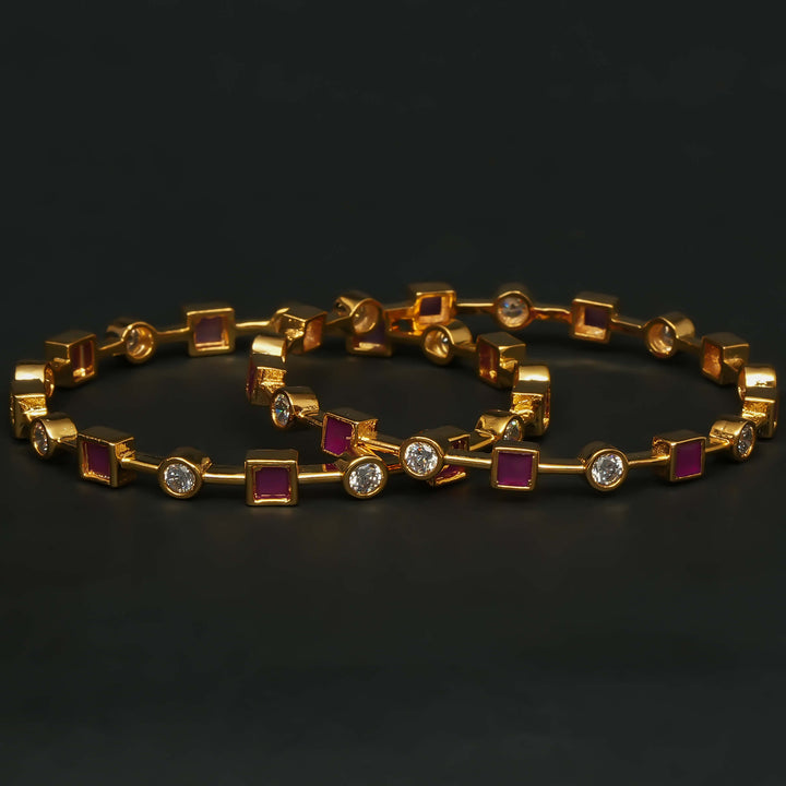 CZ Ruby Bangles
