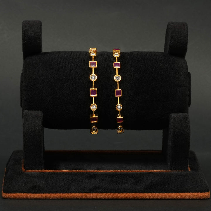 CZ Ruby Bangles