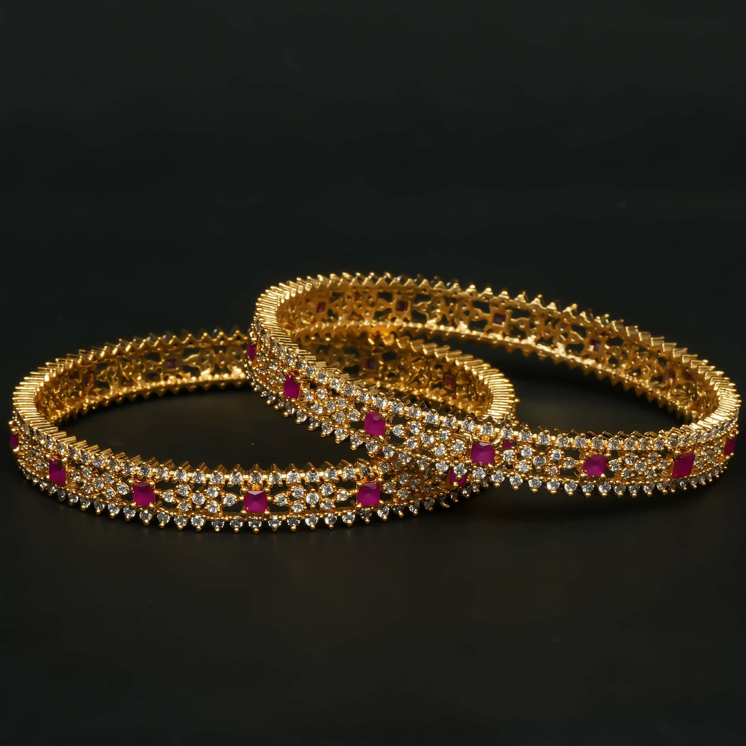 CZ Ruby Bangles