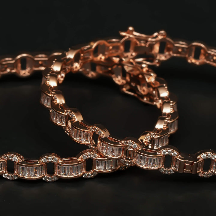 CZ Rose Gold Bangles