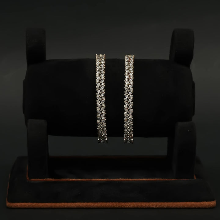 CZ Rose Gold Bangles