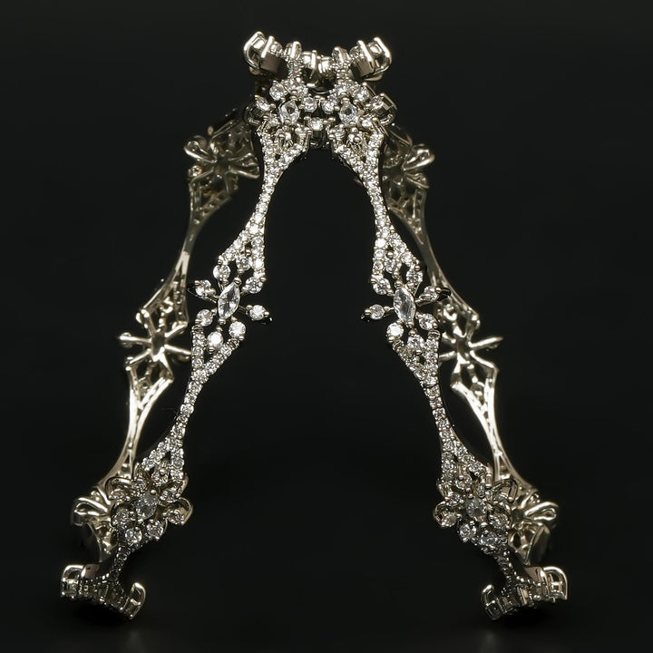 CZ White Gold Bangles