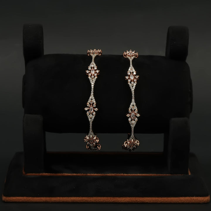 CZ Rose Gold Bangles