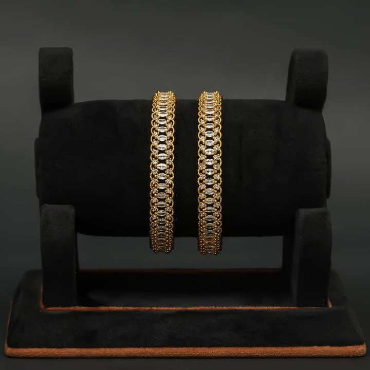 CZ Gold Finish Bangles
