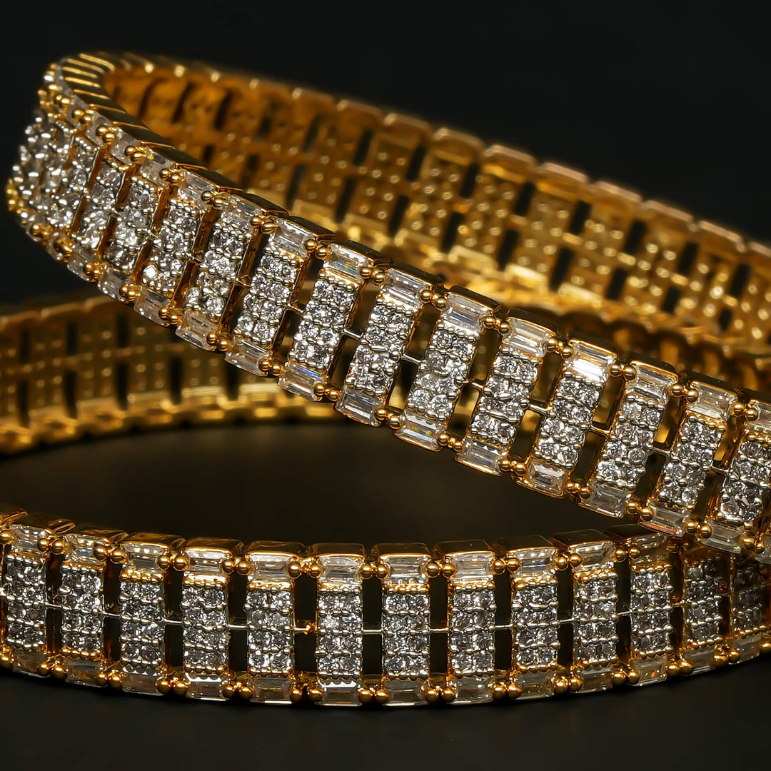 CZ Diamond Finish Bangles