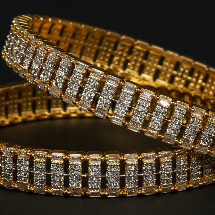 CZ Diamond Finish Bangles