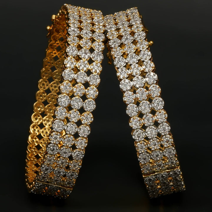 CZ Diamond Finish Bangles