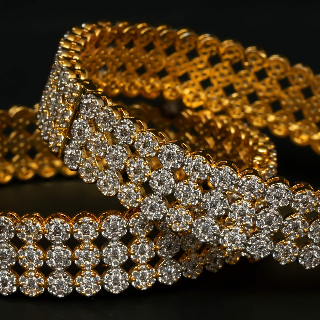 CZ Diamond Finish Bangles