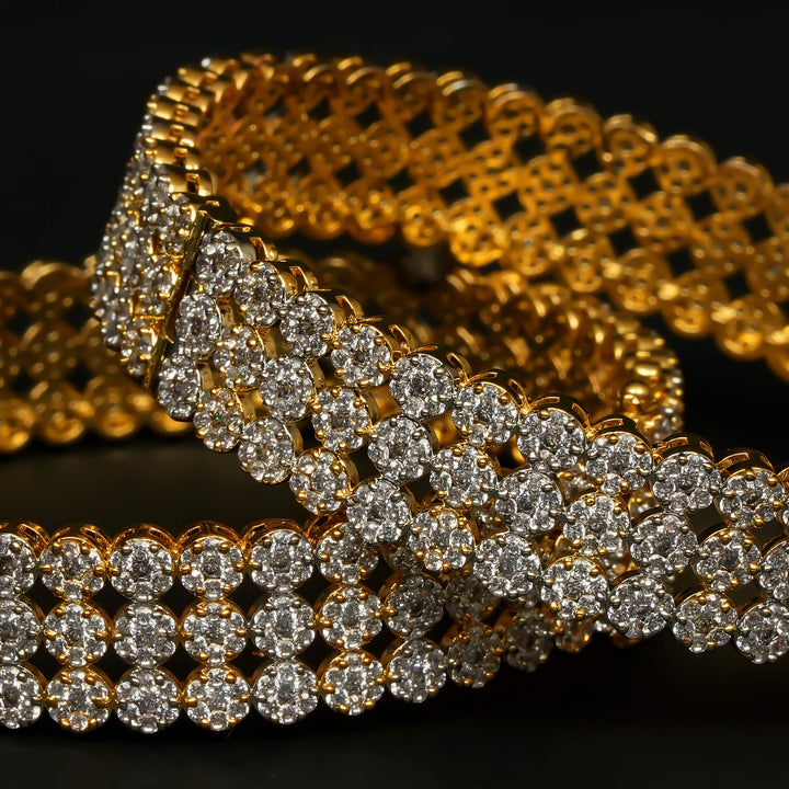 CZ Diamond Finish Bangles