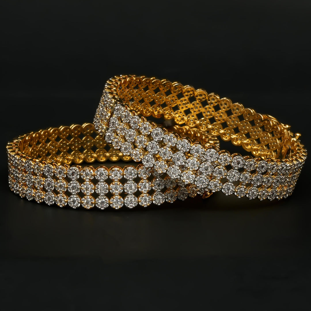 CZ Diamond Finish Bangles
