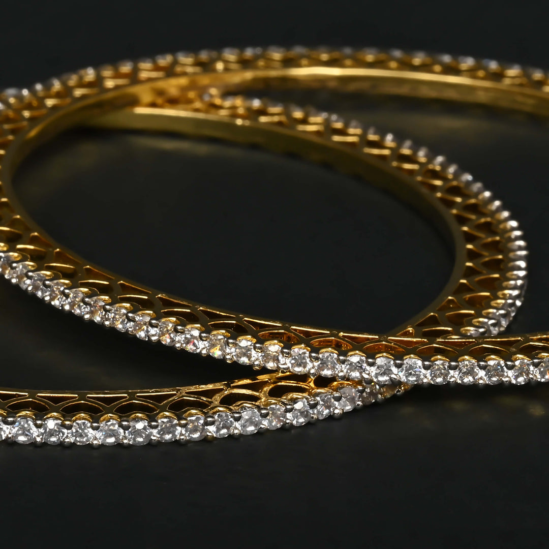 CZ Diamond Finish Bangles