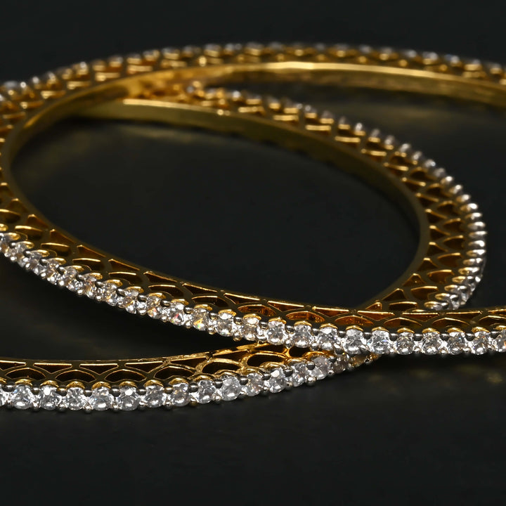 CZ Diamond Finish Bangles