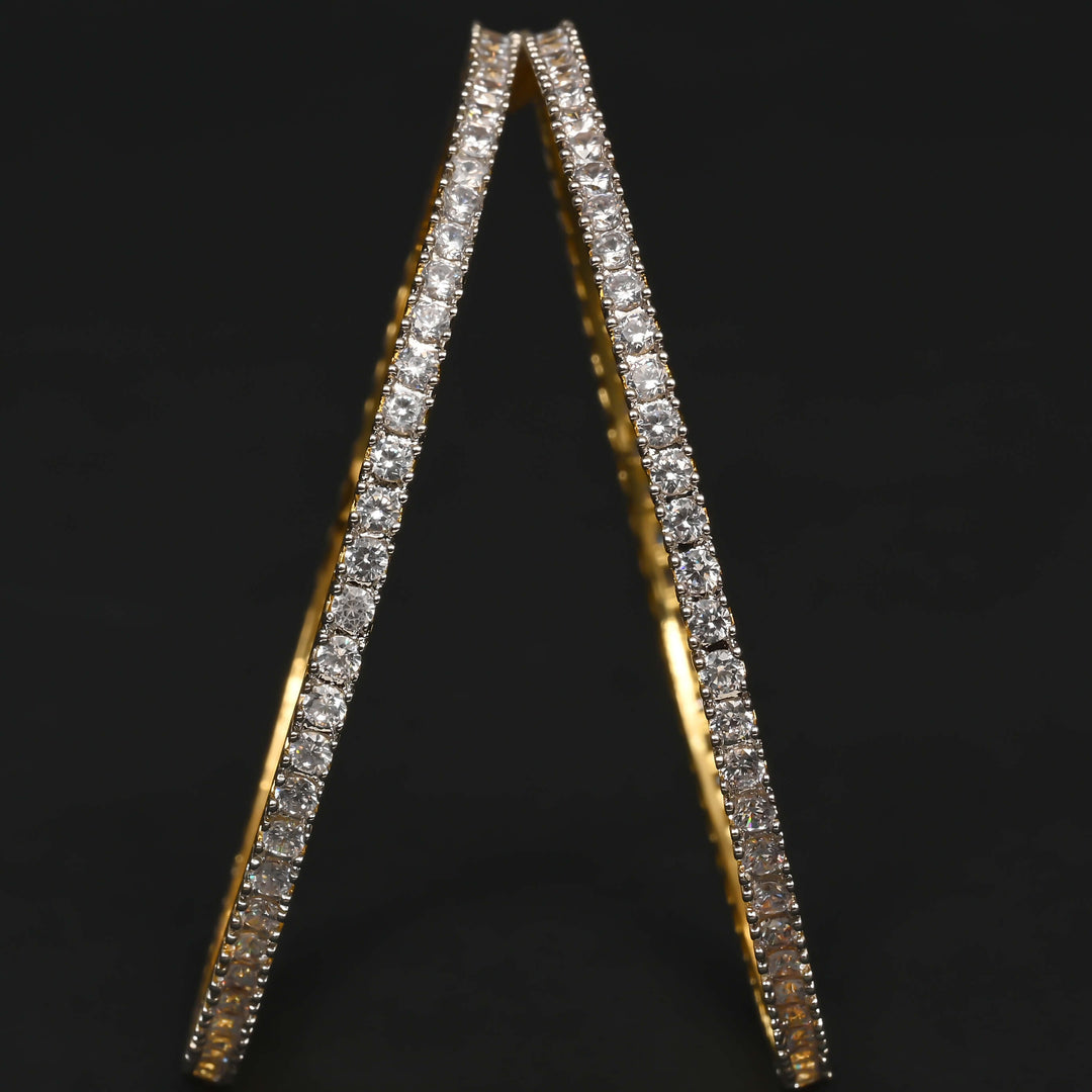 CZ Diamond Finish Bangles