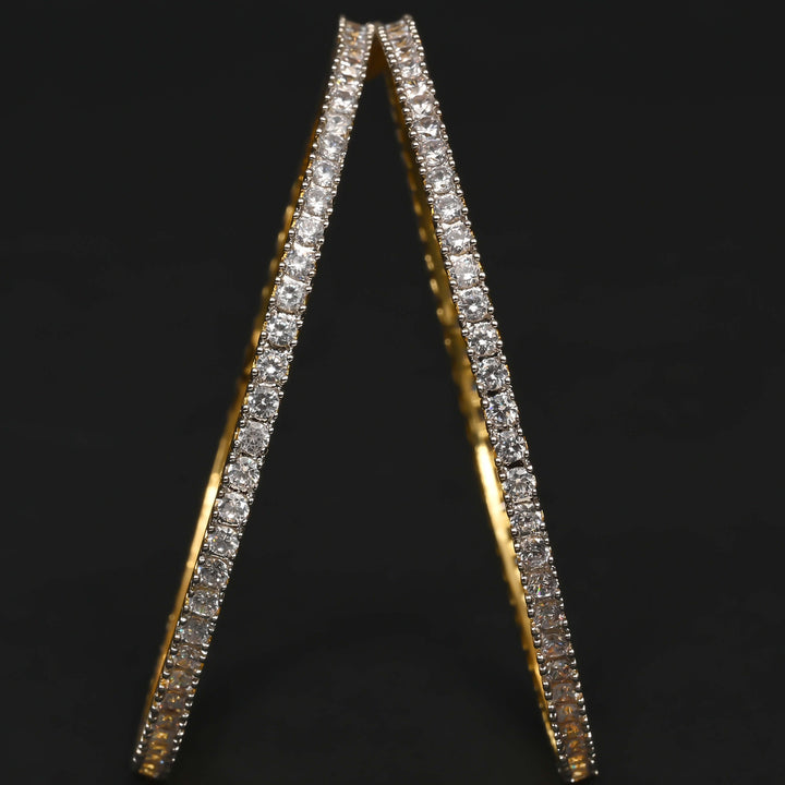 CZ Diamond Finish Bangles