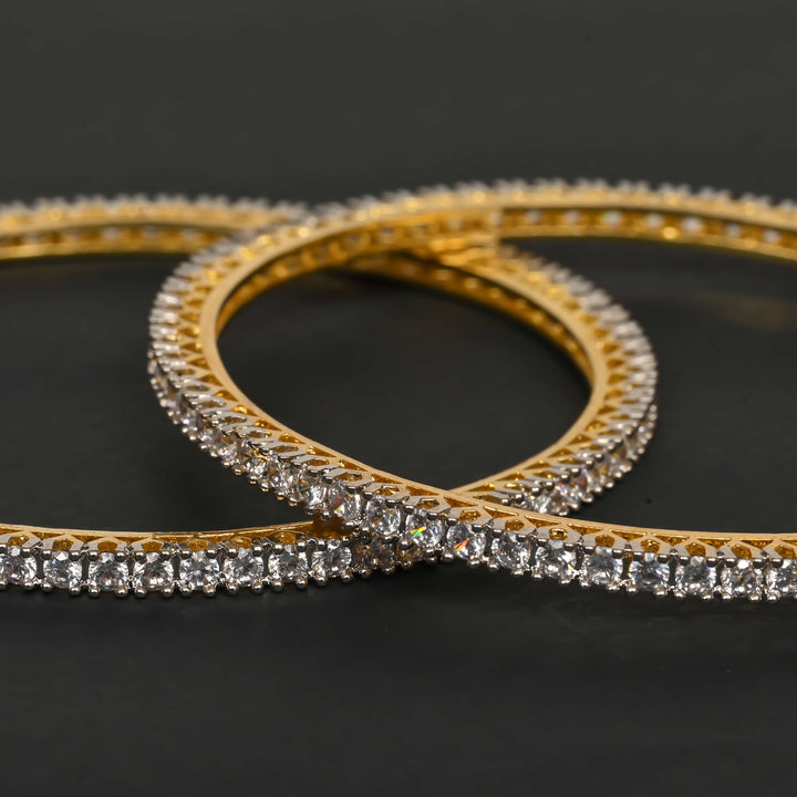 CZ Diamond Finish Bangles