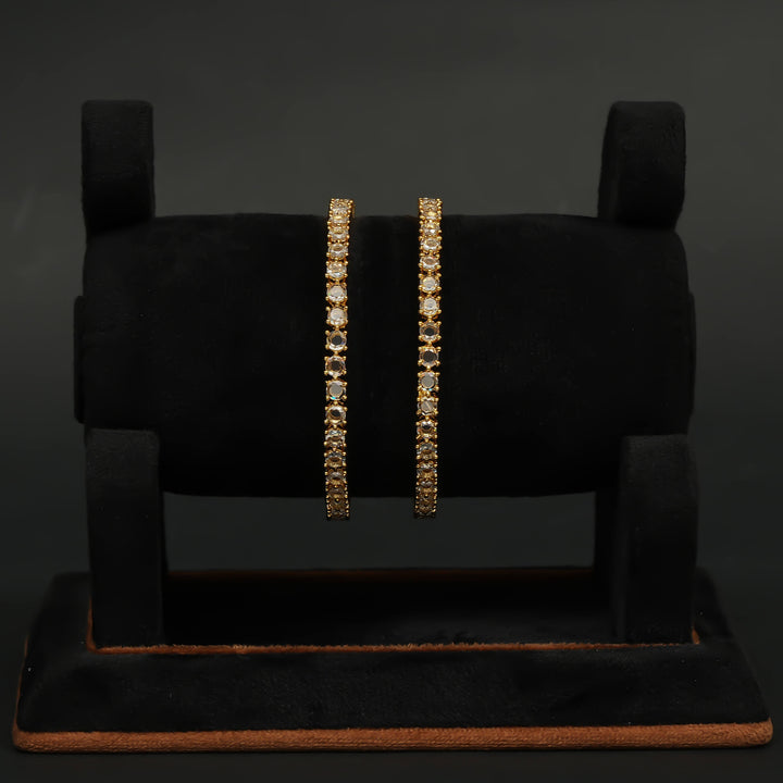 CZ Gold Finish Bangles