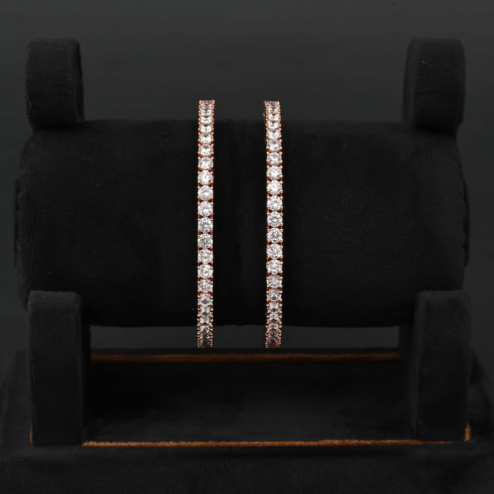 CZ Rose Gold Bangles