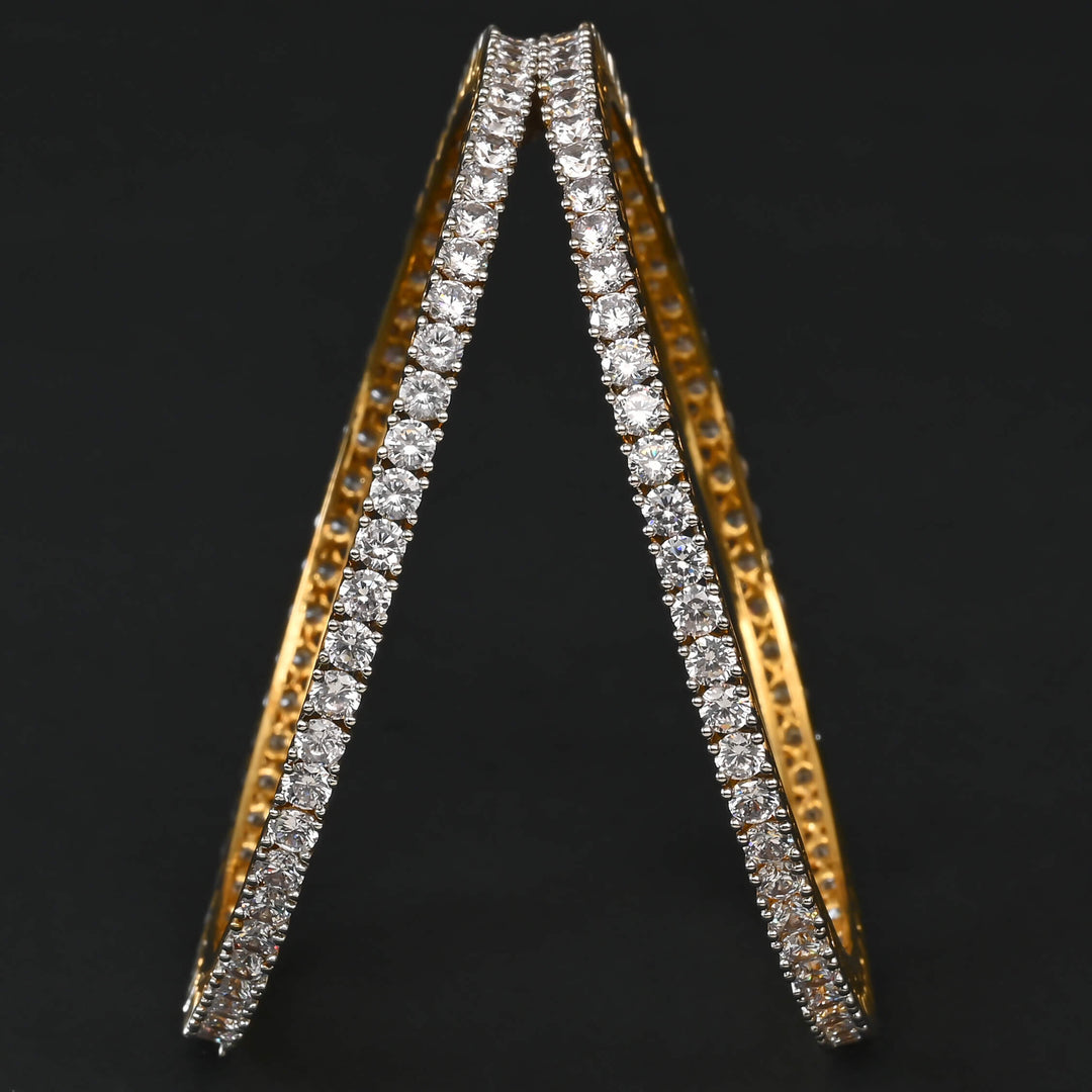 CZ Diamond Finish Bangles