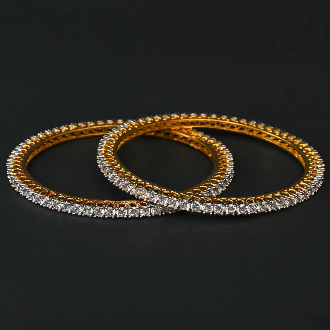 CZ Diamond Finish Bangles