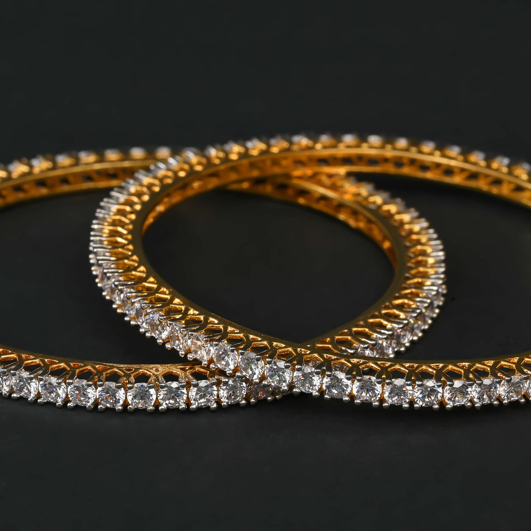 CZ Diamond Finish Bangles